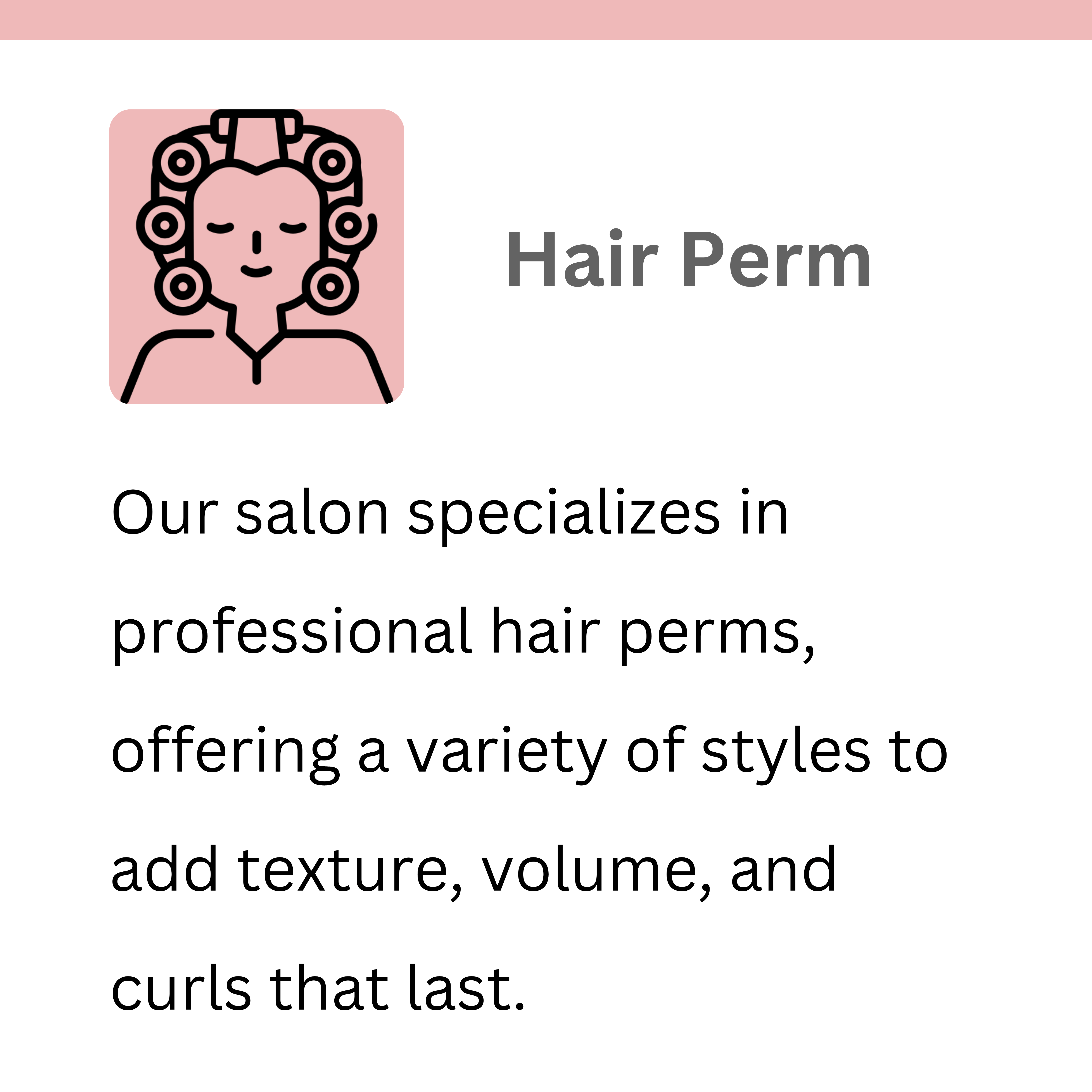Hair Spring Salon Hair Perm Service